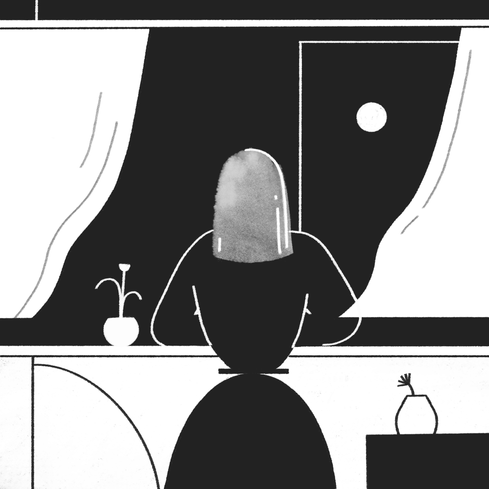 Black and white, Designed and Developed by Ester Digital