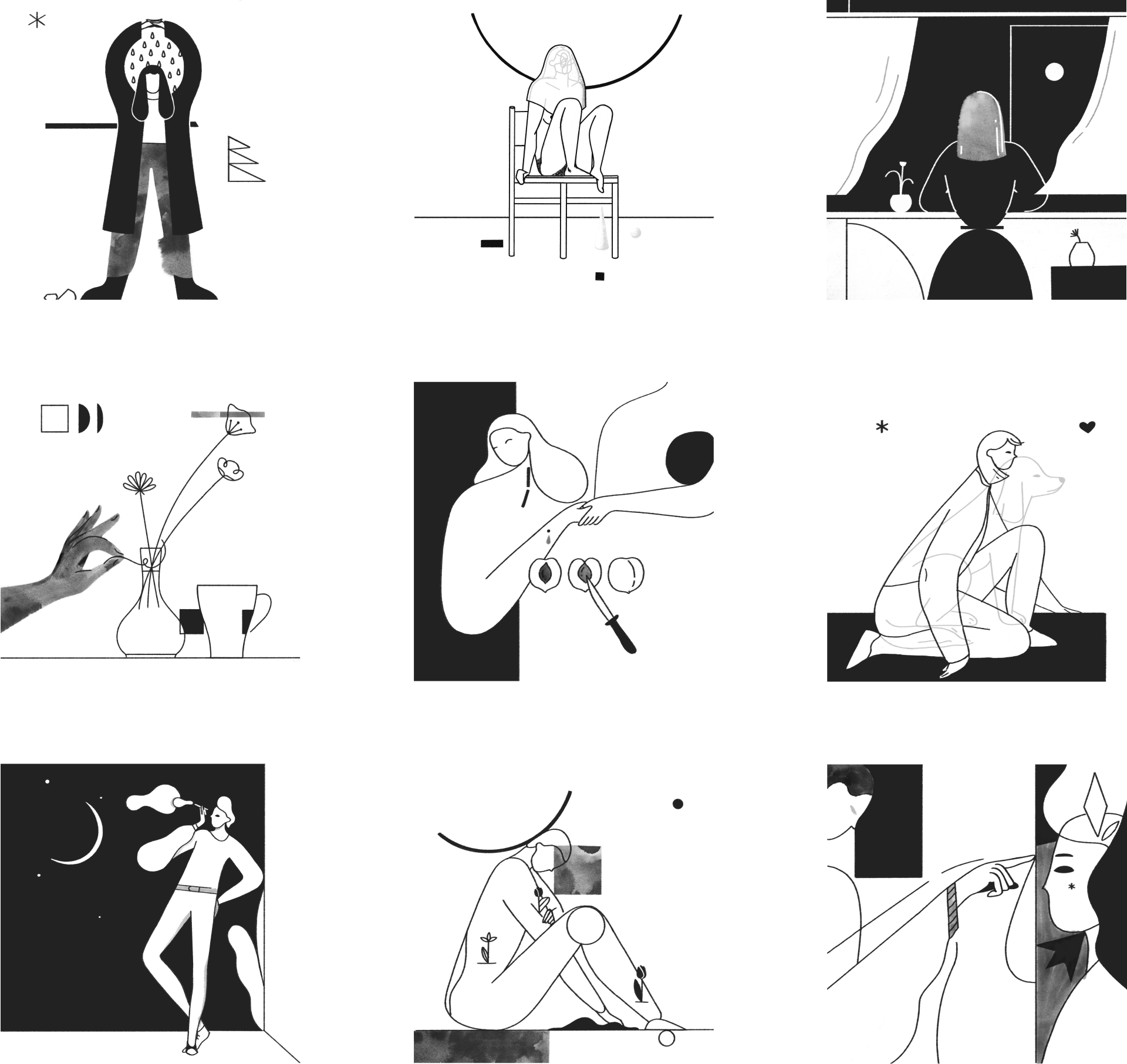 Black and white, Designed and Developed by Ester Digital