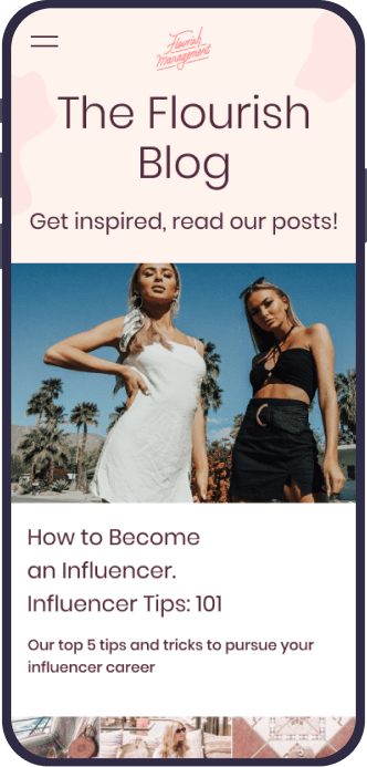 Flourish Management, Designed and Developed by Ester Digital