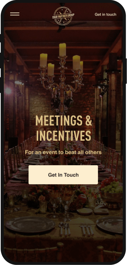 Tour Partner Group, Designed and Developed by Ester Digital