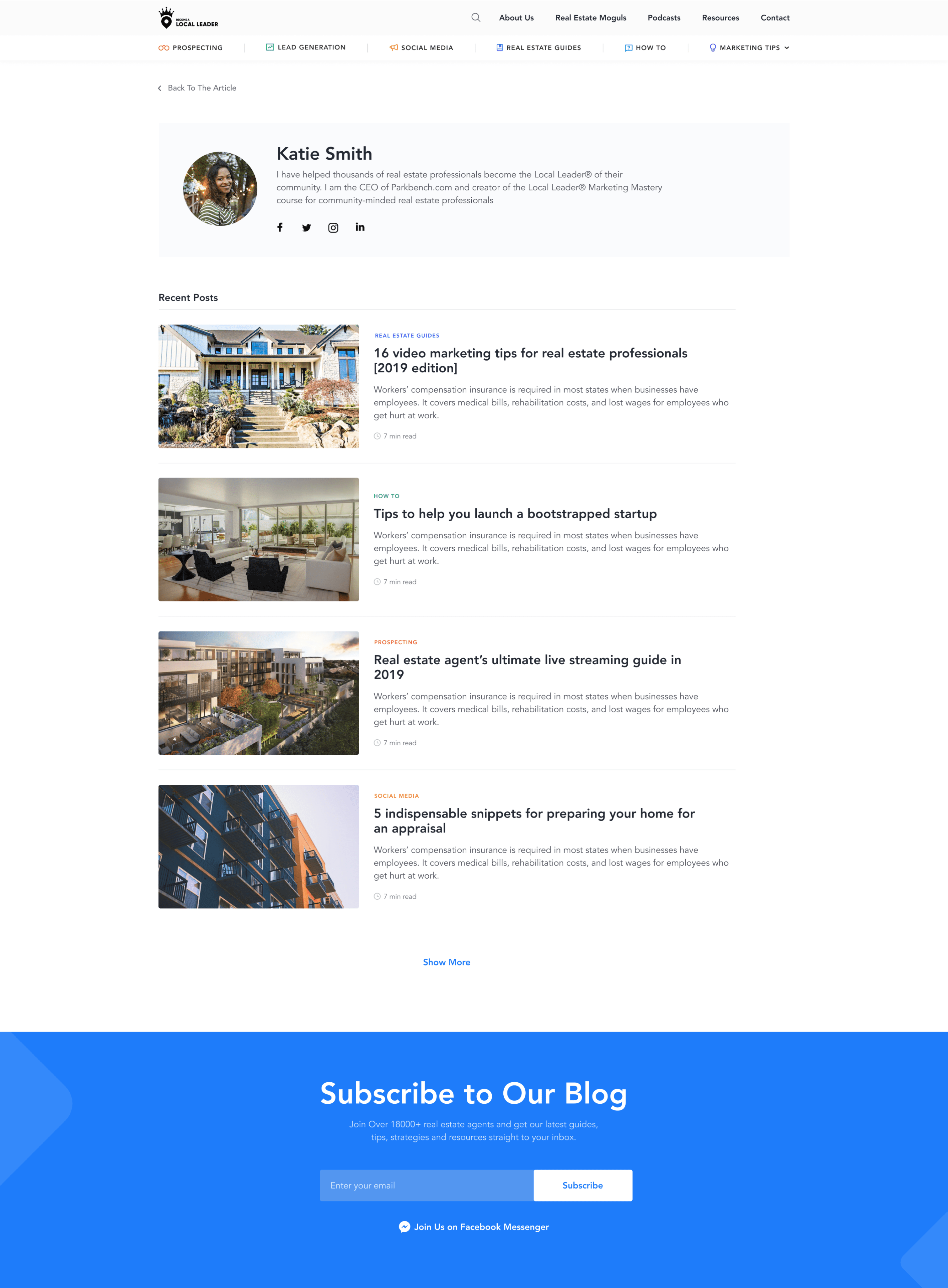 Become a Local Leader, Designed and Developed by Ester Digital