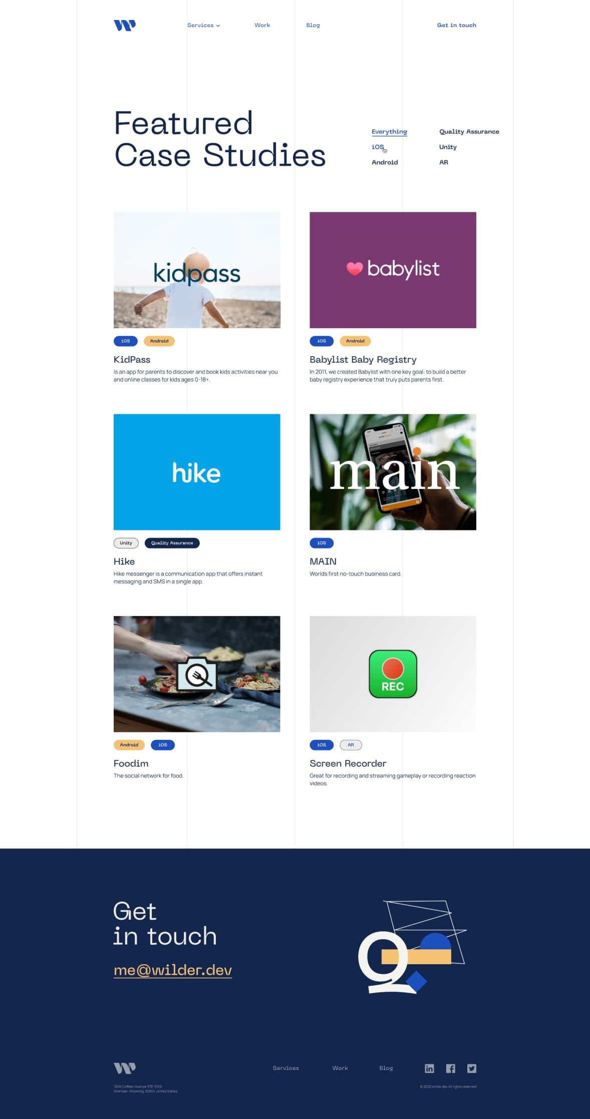 Wilder, Designed and Developed by Ester Digital
