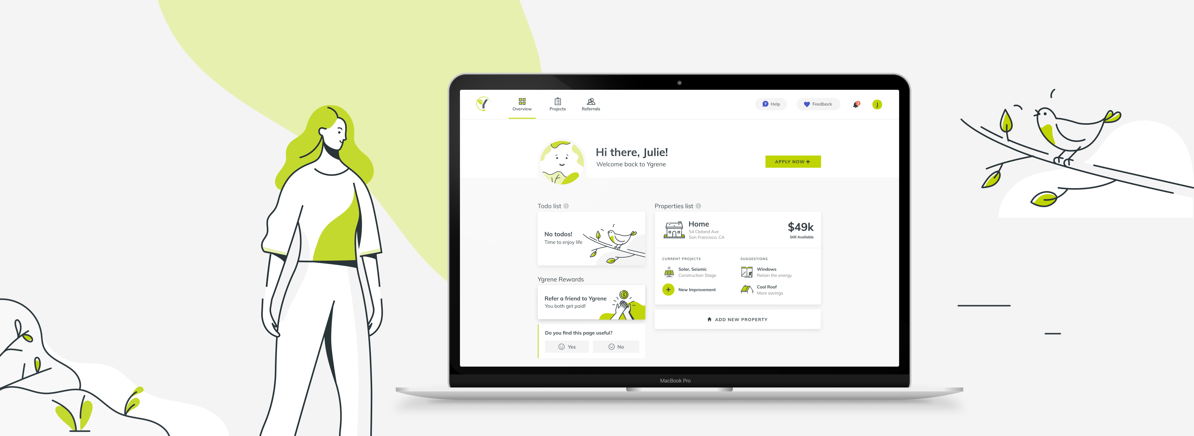 YGrene, Designed and Developed by Ester Digital