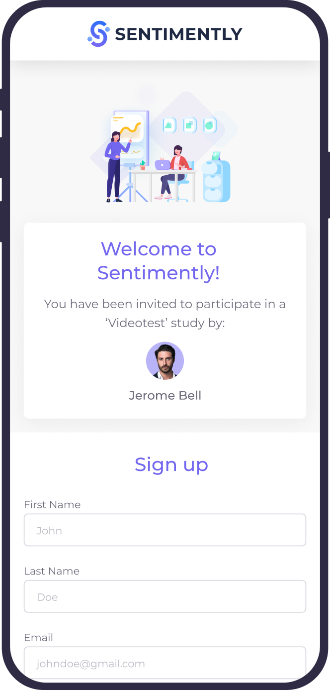 Sentimently, Designed and Developed by Ester Digital