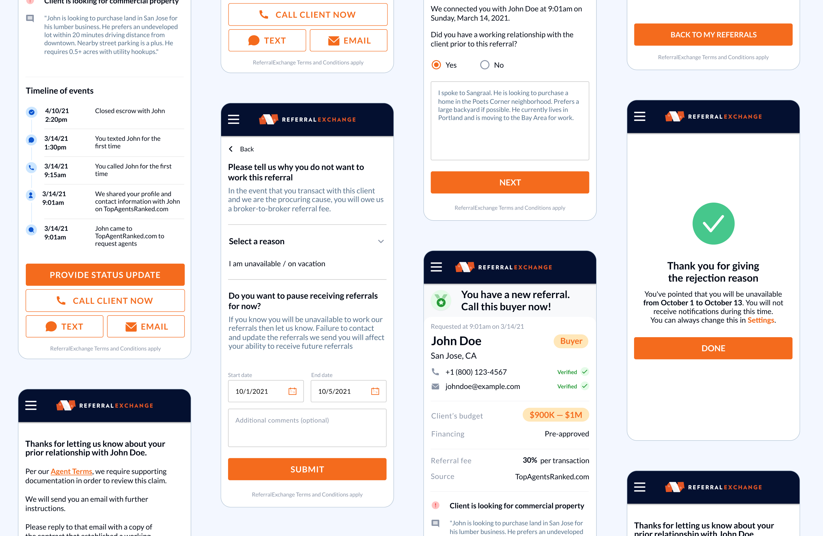 Referral Exchange, Designed and Developed by Ester Digital