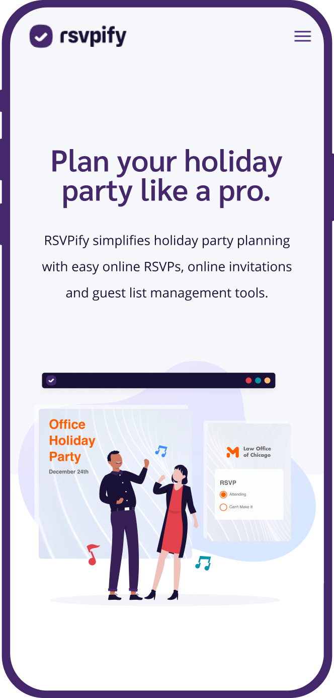 RSVPify, Designed and Developed by Ester Digital