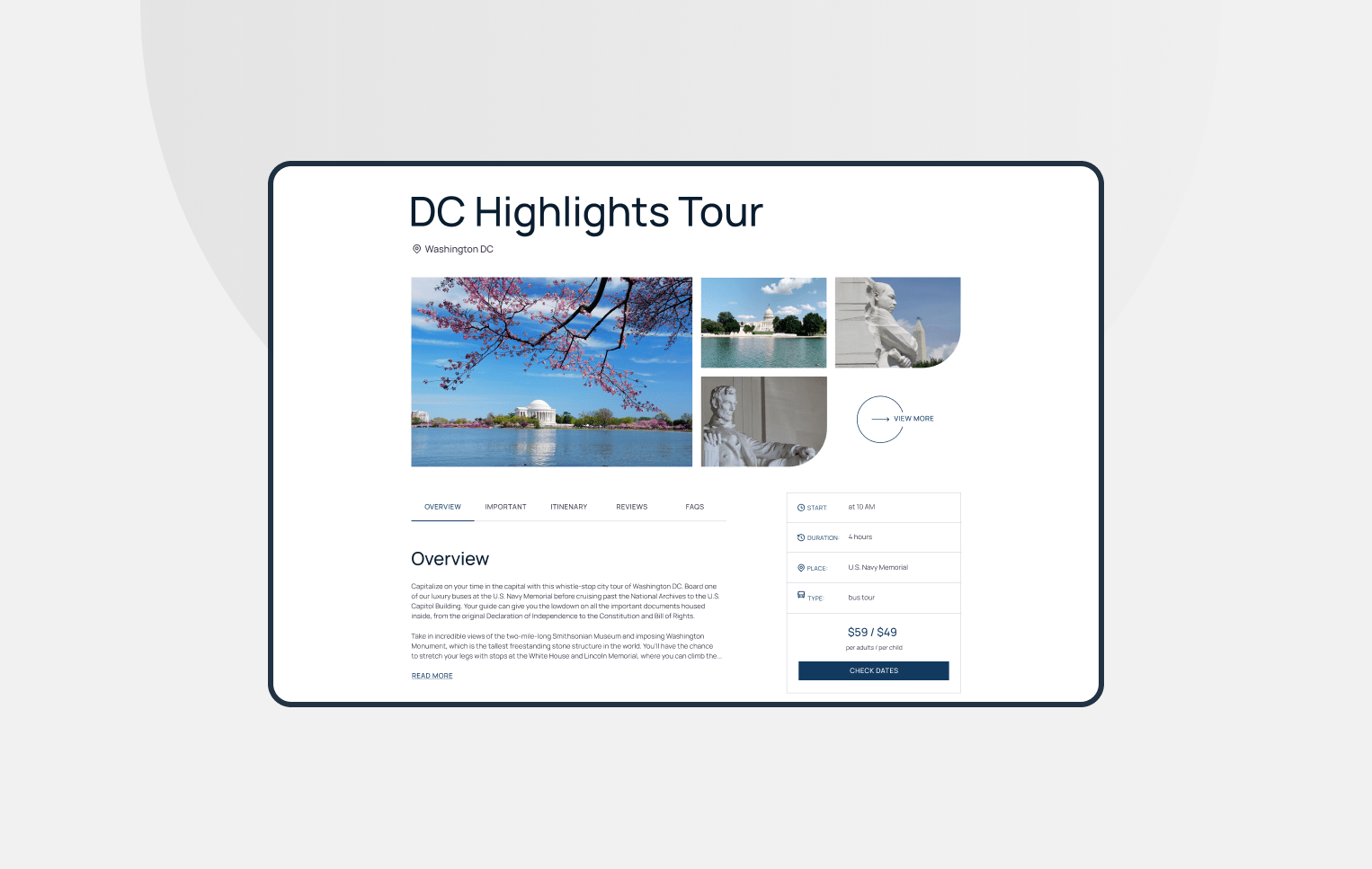 USA Guided Tours, Designed and Developed by Ester Digital