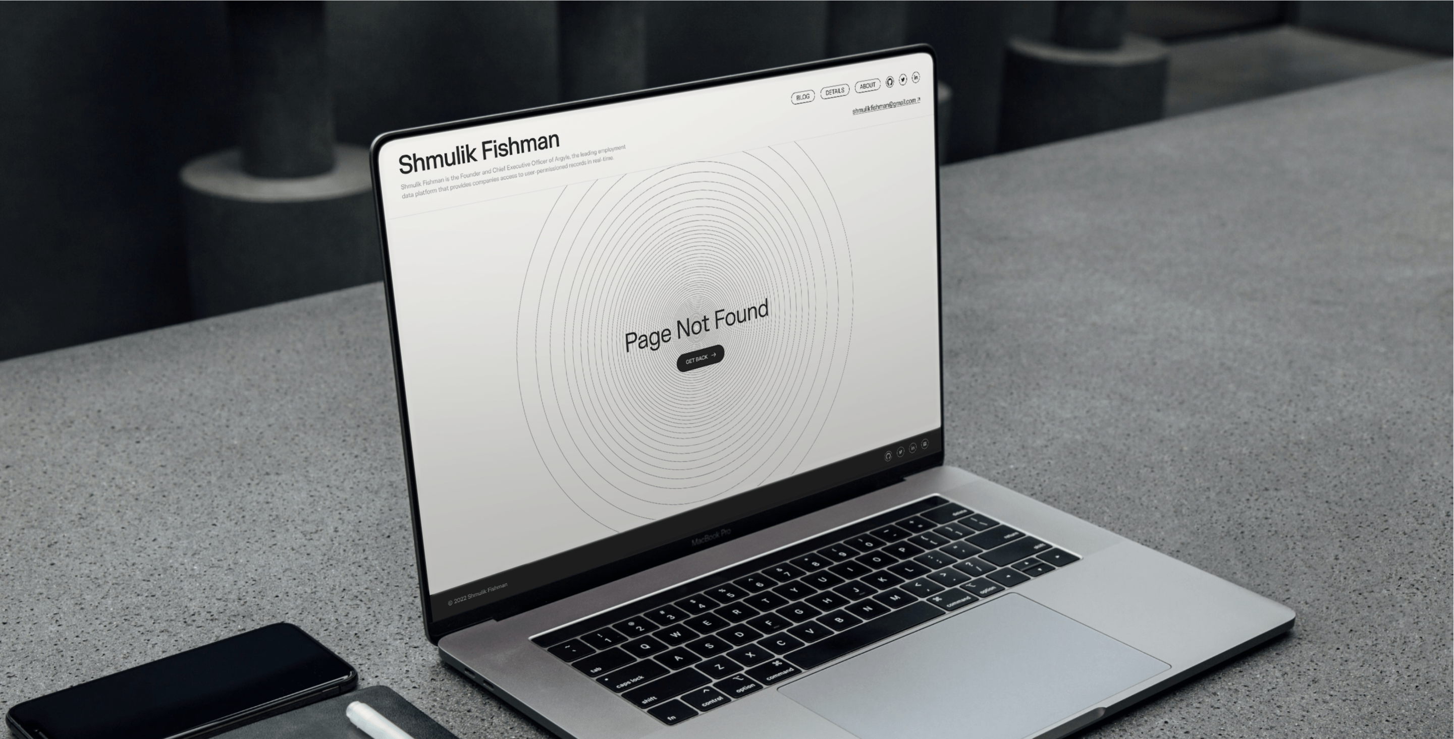 Shmulik Fishman, Designed and Developed by Ester Digital