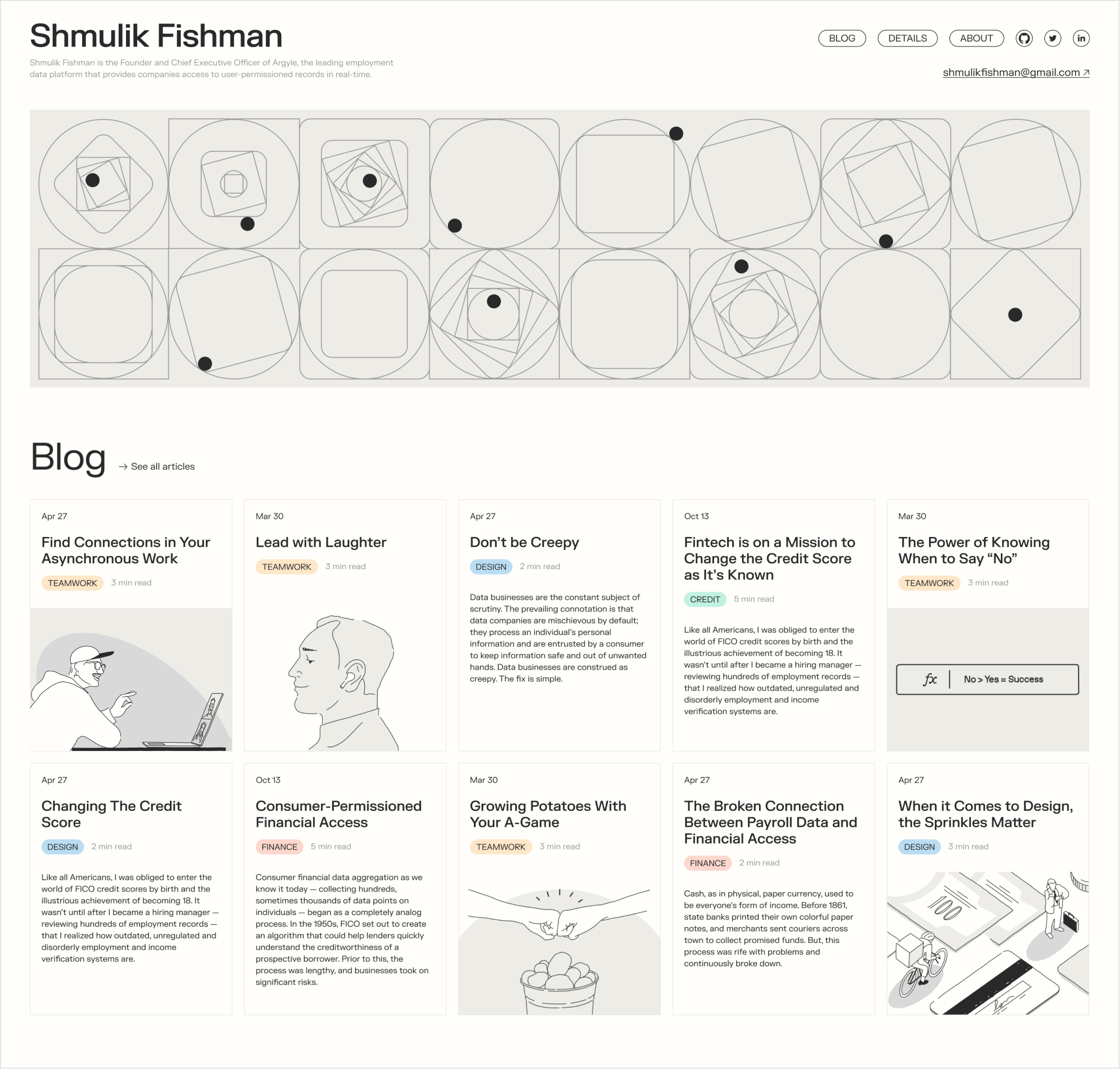 Shmulik Fishman, Designed and Developed by Ester Digital
