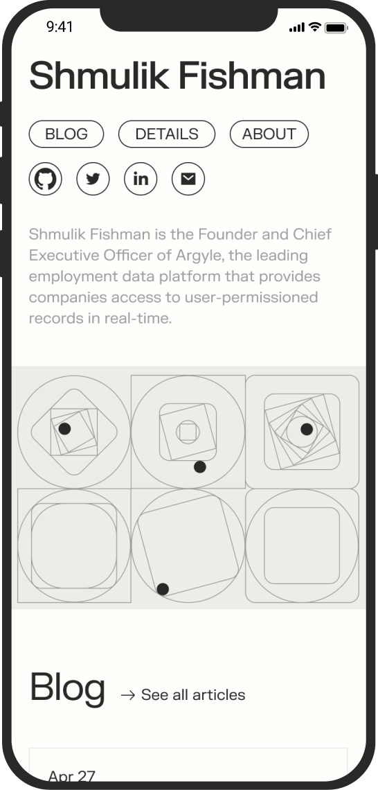 Shmulik Fishman, Designed and Developed by Ester Digital