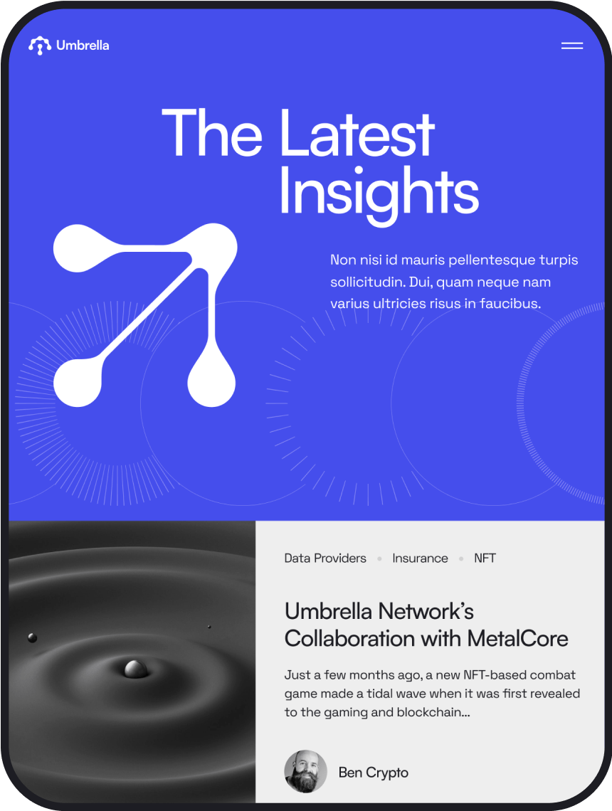 Umbrella, Designed and Developed by Ester Digital