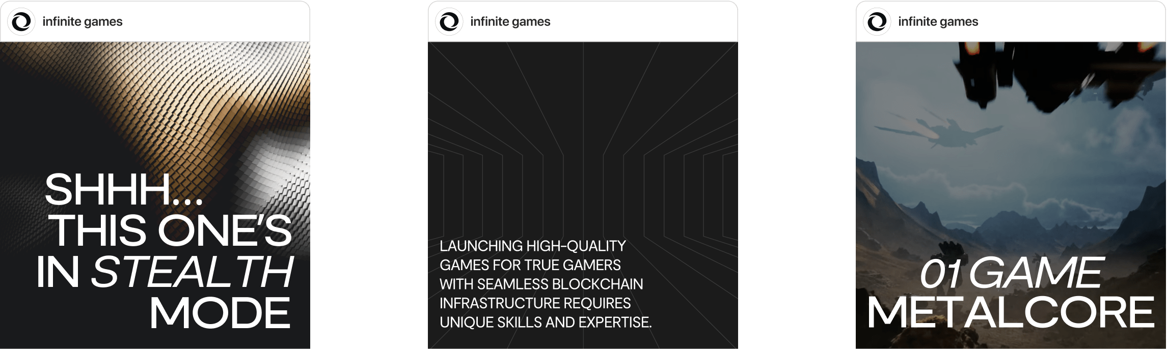 Infinite Games, Designed and Developed by Ester Digital