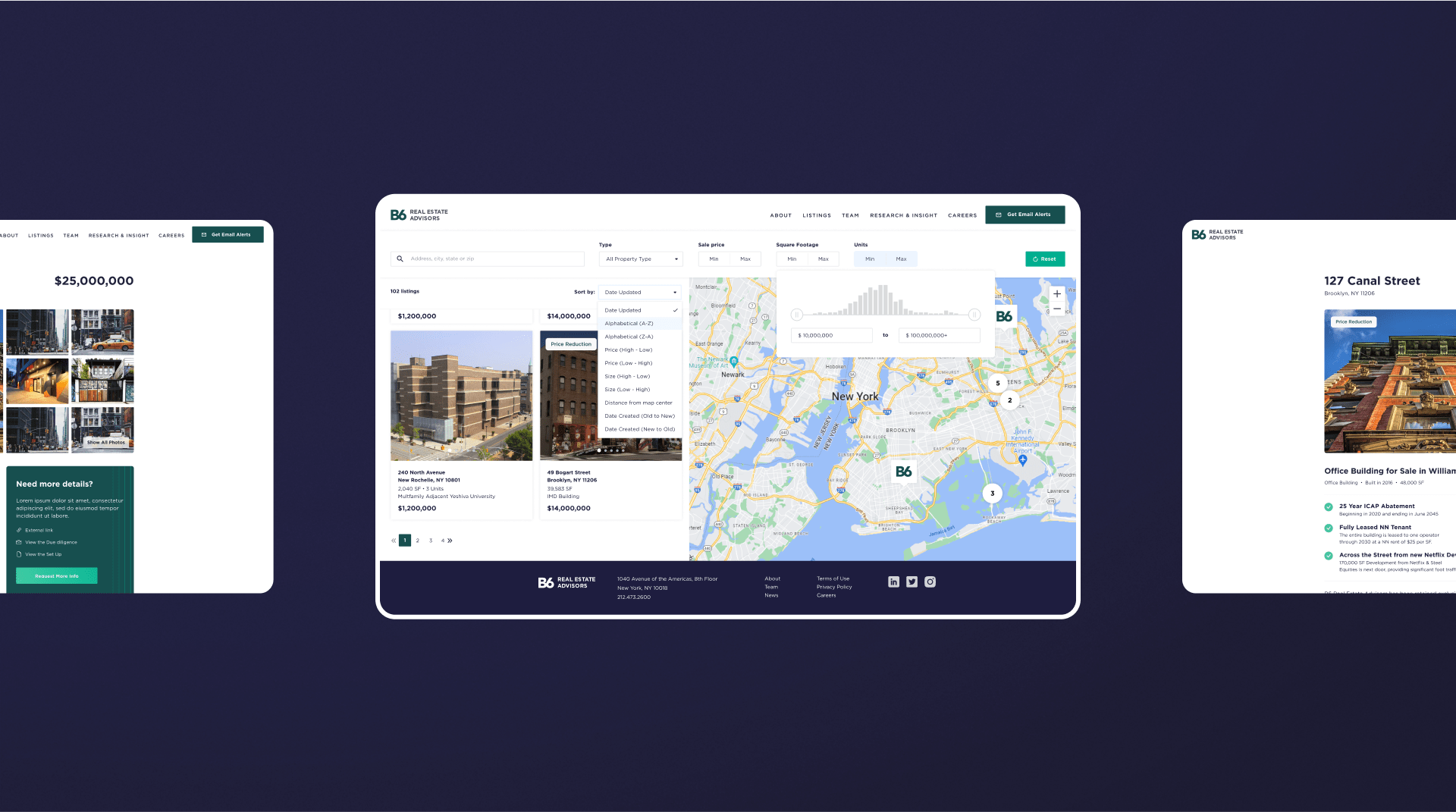 B6 Real Estate Advisors, Designed and Developed by Ester Digital